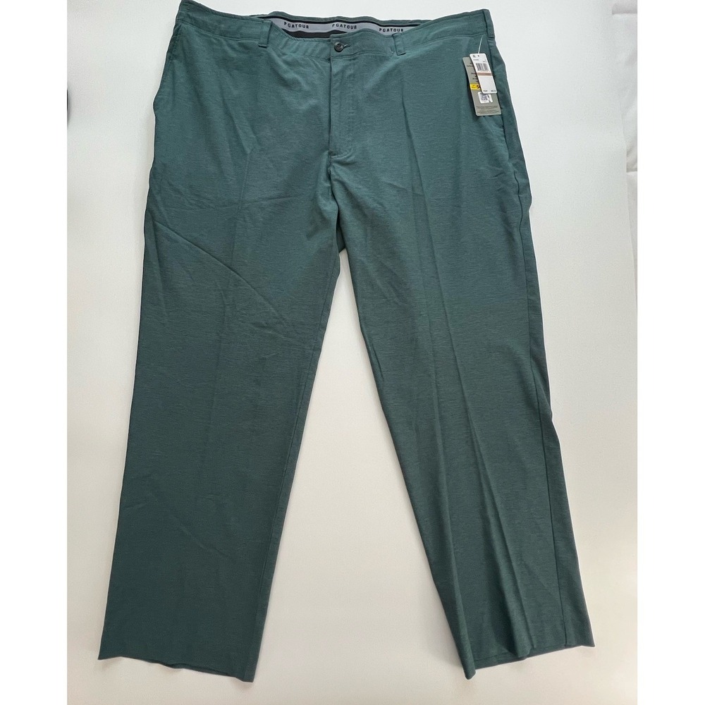 PGA TOUR Mens Golf‎ Pants 42x30 NWT Active Gripper UPF 50 Stretch Green